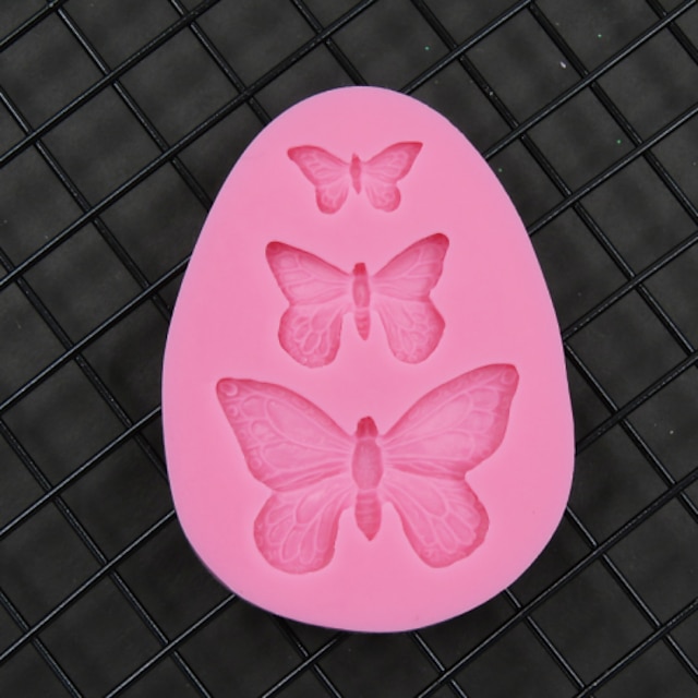  3D Silicone Mold Butterfly Shape Soap Mold Candy,ChocolateCake, Cake Decorating Silicone Soap Mold SM-042