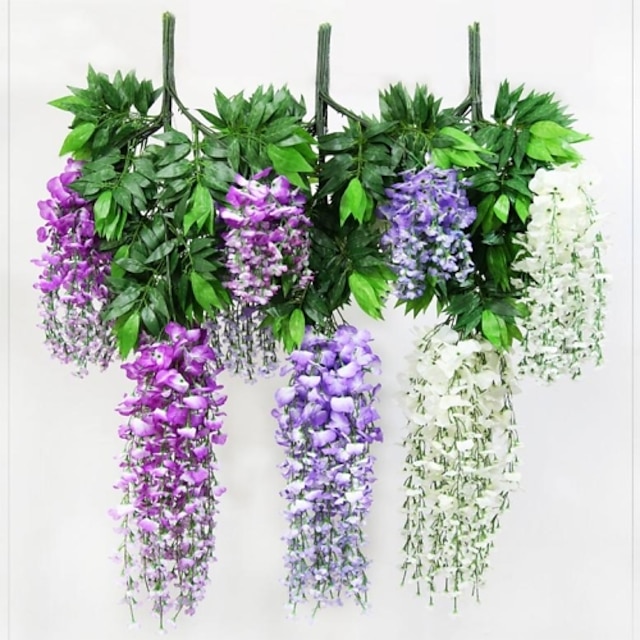  פרחים מלאכותיים 1 ענף סגנון מינימליסטי צמחים פרחים לשולחן / לא כלול