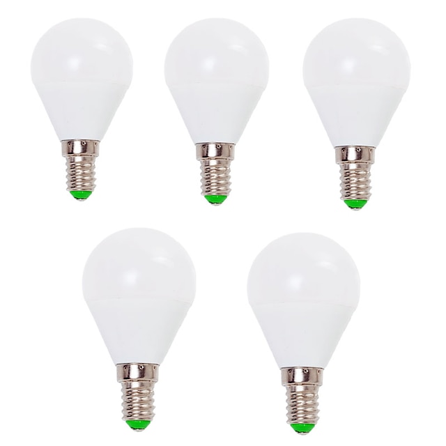  5st 7 W LED-globlampor 800 lm E14 E26 / E27 G45 12 LED-pärlor SMD 2835 Dekorativ Varmvit Kallvit 220-240 V 110-130 V / 5 st / RoHs / CE