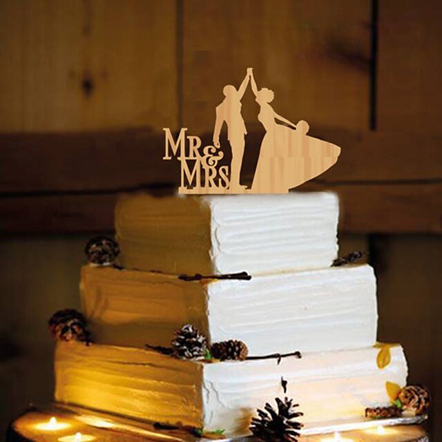  Cake Topper Butterfly Theme Monogram Resin Wedding with 1 pcs OPP