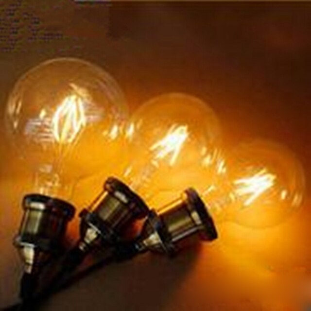  LED-pallolamput E26 / E27 LED-helmet Integroitu LED Koristeltu Lämmin valkoinen Keltainen / 1 kpl / CE
