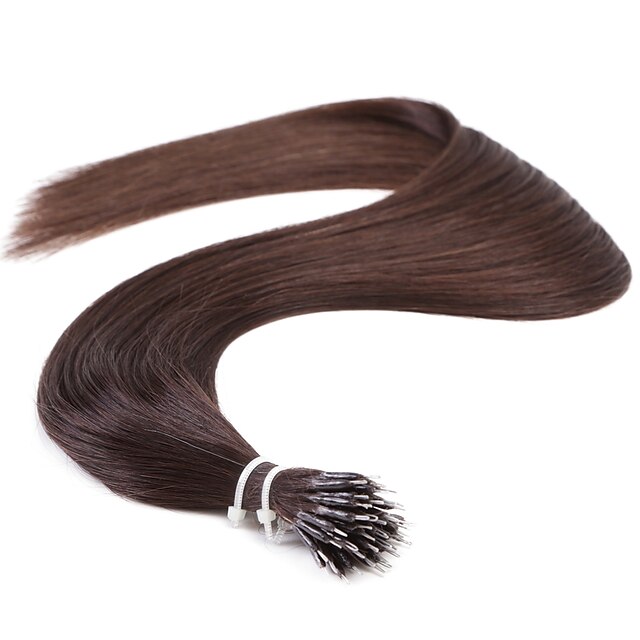  Εξτένσιον με Μικρούς Κρίκους Επεκτάσεις ανθρώπινα μαλλιών Ίσιο Φυσικά μαλλιά Εξτένσιον από Ανθρώπινη Τρίχα Nano Γυναικεία #530