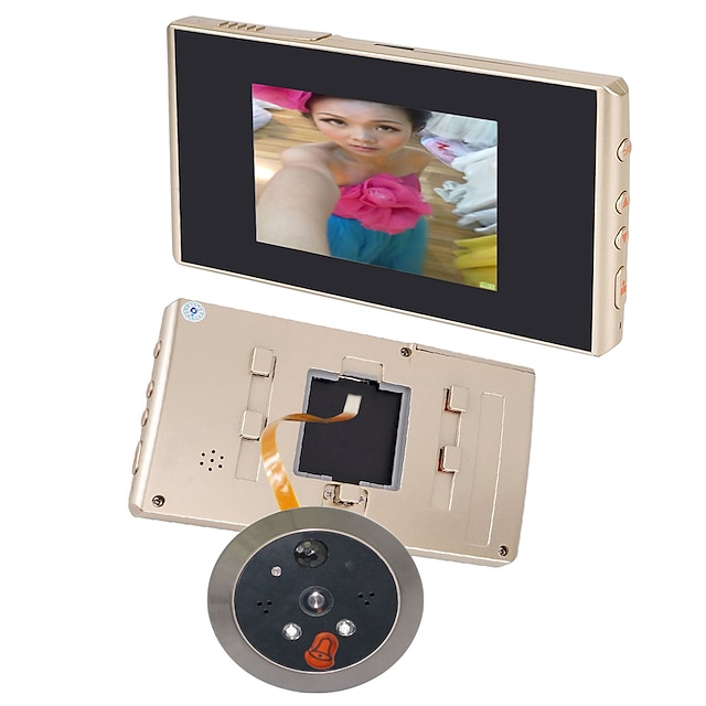  3.5 LCD de vídeo digital 120 de gran angular de visión nocturna de detección de movimiento de la cámara timbre espectador de la puerta
