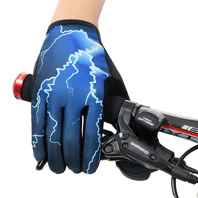  XINTOWN Bike Gloves / Cycling Gloves Thermal / Warm Windproof Breathable Anti-Slip Sports Gloves Winter Lycra Mountain Bike MTB Black Dark Blue for Adults' Ski / Snowboard