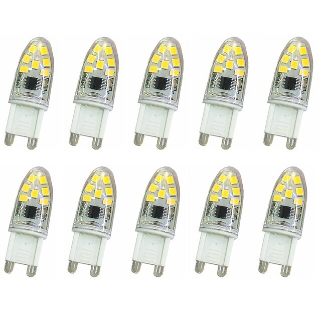  10pcs 1 W 300 lm G9 LED Bi-pin Lights T 14LED LED Beads SMD 2835 Decorative Warm White / Cold White 220 V / 220-240 V / 10 pcs / RoHS