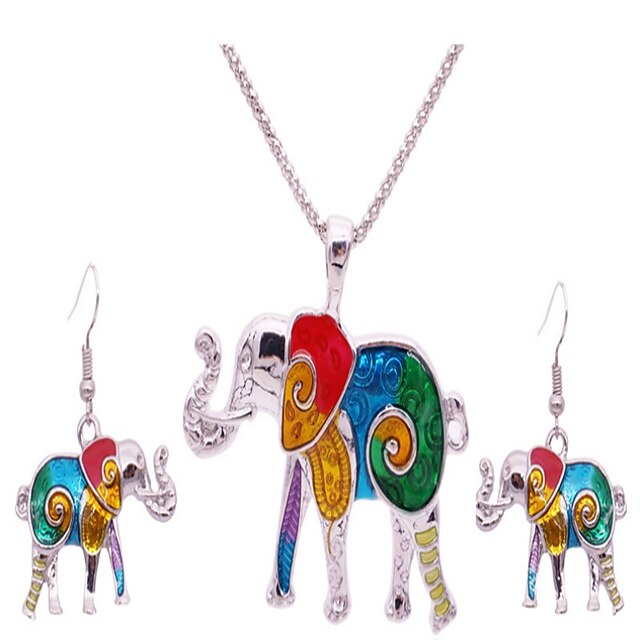  نسائي مجموعة مجوهرات جلد فيل, حيوان أوروبي, موضة تتضمن من أجل مناسب للحفلات مناسب للبس اليومي فضفاض