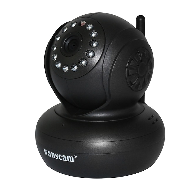  WANSCAM 1.0 MP Indoor with Day Night Prime Day Night Motion Detection Remote Access Plug and play Wi-Fi Protected Setup IR-cut) IP Camera