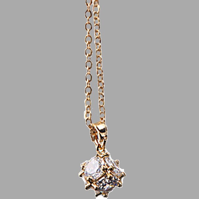  Dame Coliere cu Pandativ Zirconiu Zirconiu Cubic Piatră Preţioasă Diamante Artificiale 24K Plated Gold Design Circular stil minimalist