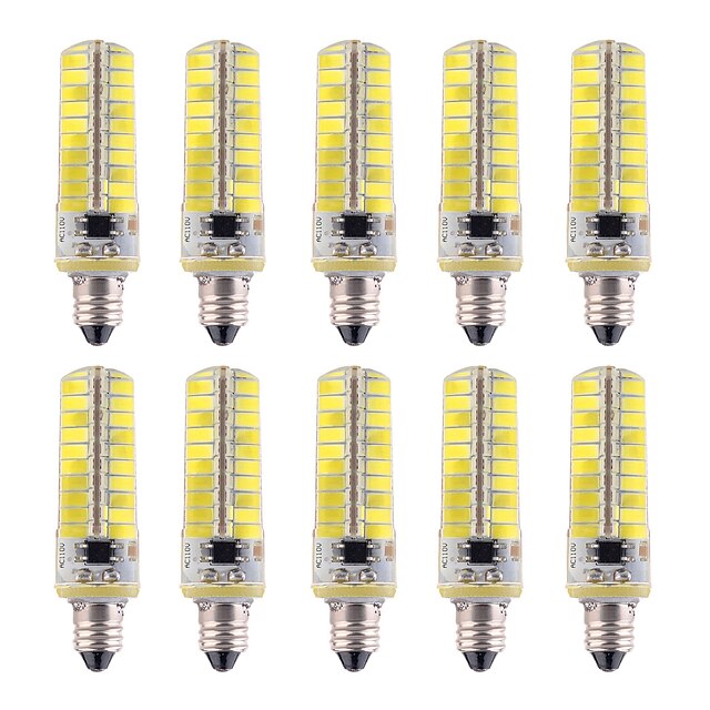  YWXLIGHT® 10pcs Becuri LED Corn 500-700 lm E11 T 80 LED-uri de margele SMD 5730 Intensitate Luminoasă Reglabilă Decorativ Alb Cald Alb Rece 110-220 V / 10 bc / RoHs