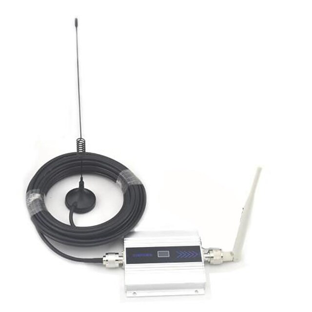  LCD Display Mini GSM 900MHz Mobile Phone Signal Booster , GSM Signal Repeater +  Antenna with 10m Cable 