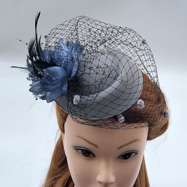  Tulle / Feather / Net Fascinators / Hats / Birdcage Veils with 1 Wedding / Special Occasion Headpiece