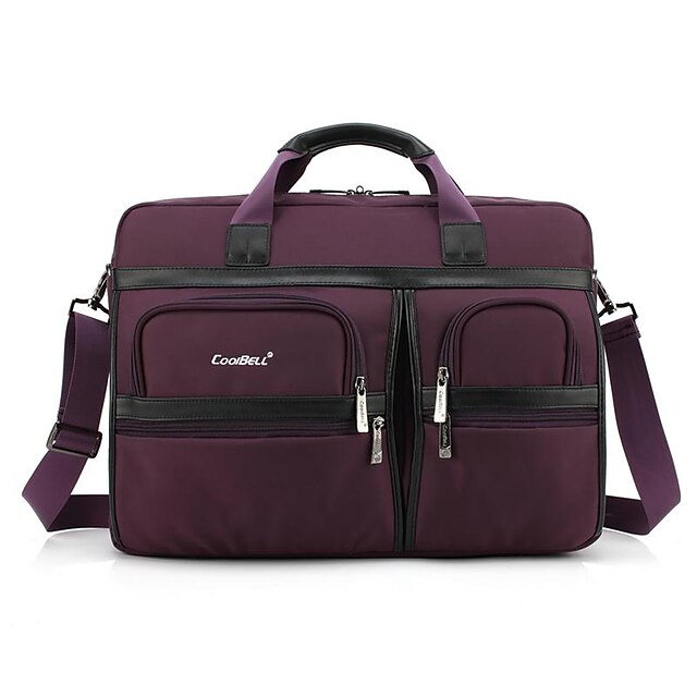  CoolBell 17.3 Inch Laptop Briefcase Protective Messenger Bag Nylon Shoulder Bag For Business CB-5003