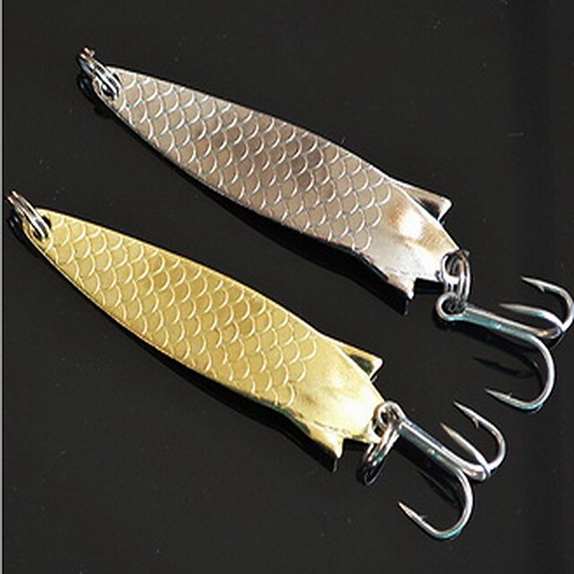  1 pcs Cebo metálico Cebos Señuelos duros Cebo metálico Múltiples Funciones Que se hunde Bass Trucha Lucio Pesca de baitcasting Pesca en General Metal