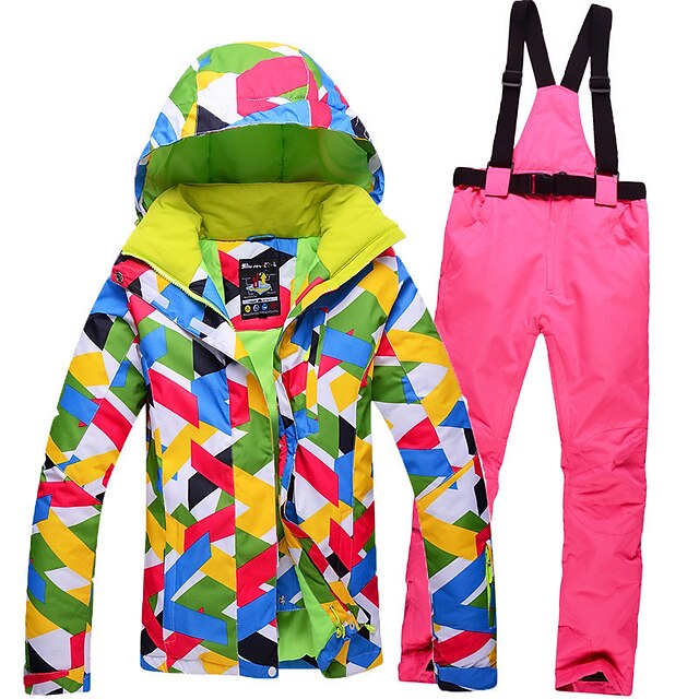  GQY® Dame Skijakke og bukser Vanntett Hold Varm Vindtett Anvendelig Ski & Snowboard Vintersport Polyester