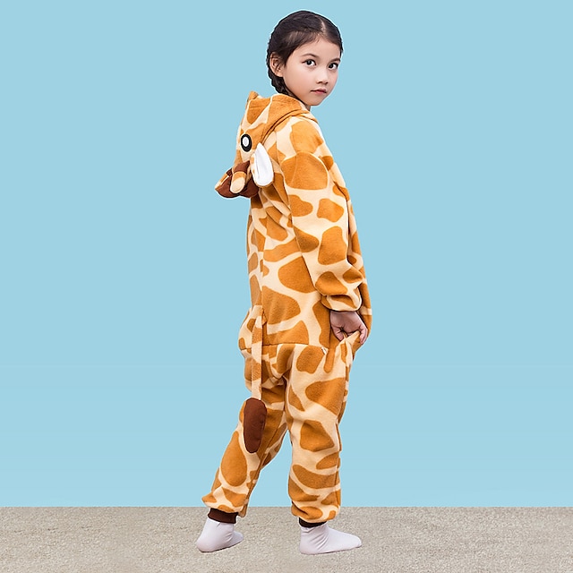 Toys & Hobbies Cosplay & Costumes | Kids Kigurumi Pajamas Giraffe Onesie Pajamas Polar Fleece Cosplay For Boys and Girls Animal 