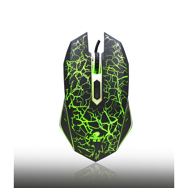  Drátový USB Gaming Mouse Optické A5 4 pcs klíče LED světlo 4 Nastavitelné úrovně DPI 800/1200/1600/2400 dpi