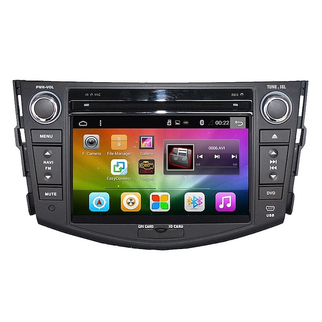  bonroad android 6,0 ​​bilen multimediaspelare stereo för Toyota RAV4 dvd / bluetooth / radio / ljud kapacitiv pekskärm
