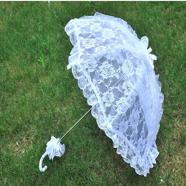  Stanghåndtag Blonde Bryllup Paraply Paraplyer 20.1 tommer (ca. 51cm)