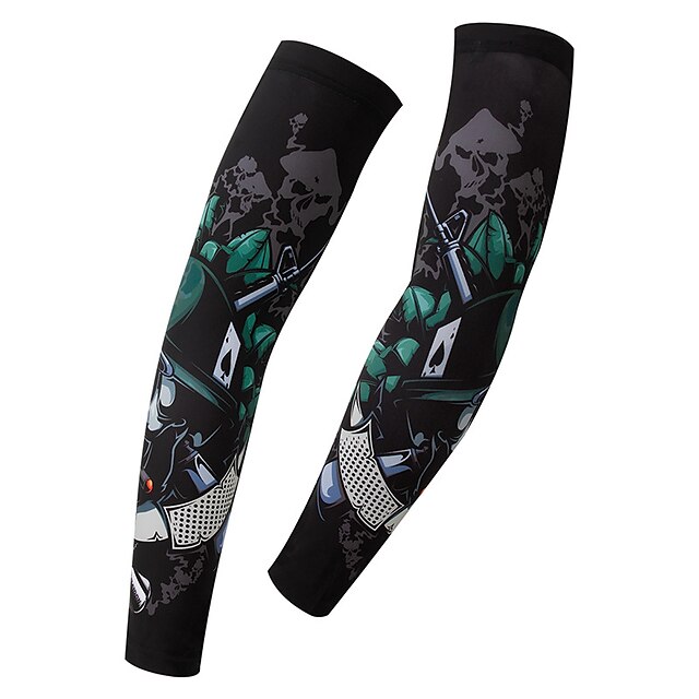  en Pair XINTOWN Cykelhylsor Armwarmers Kompressionshylsor UPF 50 Lättvikt Solskyddskräm Cykel Svart Elastan Vinter för Herr Dam Vuxna Racercykel Mountain Bike Löpning / Elastisk / UV-resistent