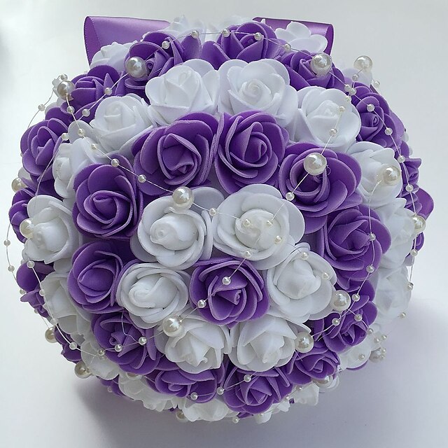  Wedding Flowers Bouquets Wedding / Party / Evening Foam / Satin 8.66