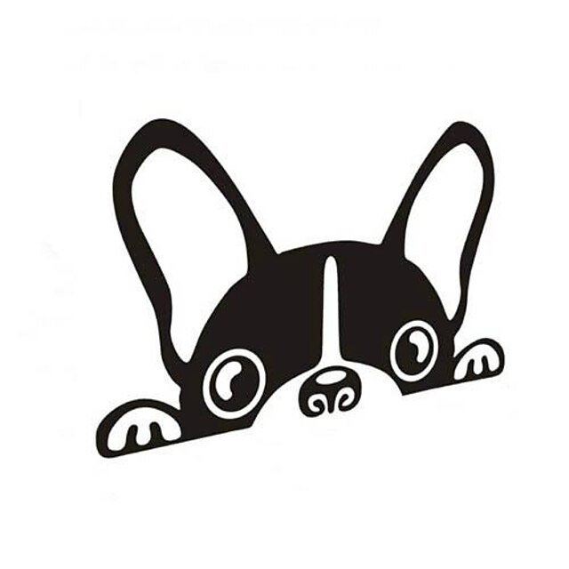  White / Black Car Stickers Cute Full Car Stickers Animal Stickers