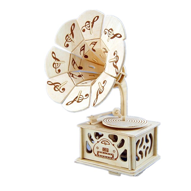  Music Box Sweet Special Phonograph Creative Sound Novelty DIY Unique Wooden Women's Boys' Girls' Kid's Adults Kids Adults' Graduation Gifts Toy Gift / 14 years+