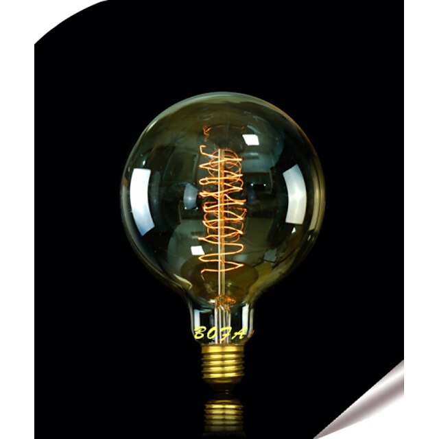  1pc 25W E27 E26/E27 E26 G125 Warm White 2300 K Incandescent Vintage Edison Light Bulb 220V 85-265V