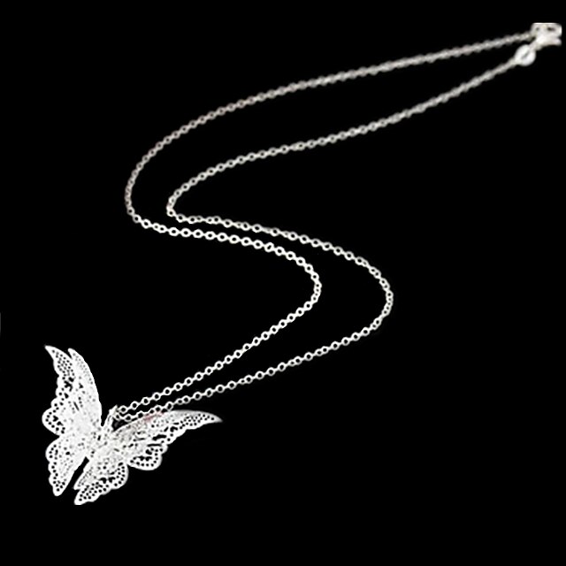  Women's Pendant Necklace - Silver Plated Fashion Silver Necklace Jewelry For Wedding, Party, Daily
