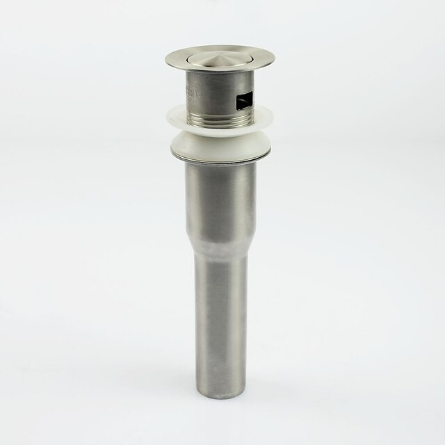  Wasserhahn Zubehör - Gehobene Qualität Pop-up-Wasserablauf ohne Überlauf Moderne Messing Nickel
