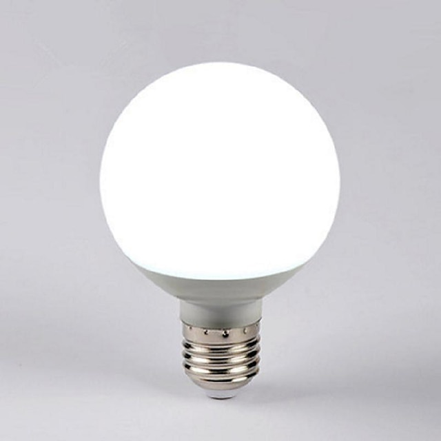  7 W 550-600 lm E26 / E27 Lâmpada Redonda LED G80 14 Contas LED LED de Alta Potência Decorativa Branco Quente 220-240 V / 1 pç