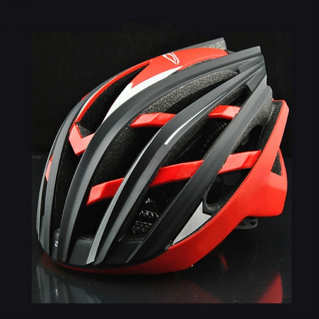  CYLUM® バイクヘルメット 26 通気孔 ASTM F 2040 CE EN 1077 EPS PC スポーツ マウンテンバイク ロードバイク サイクリング / バイク - 赤 + 黒 金・銀 レッド / ホワイト(白枠) 男性用 女性用 男女兼用