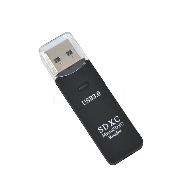  2 az 1-ben USB 3.0 SDHC SDXC Micro SD kártya olvasó SD / microSD / TF transz-flash kártya USB3.0 adapter