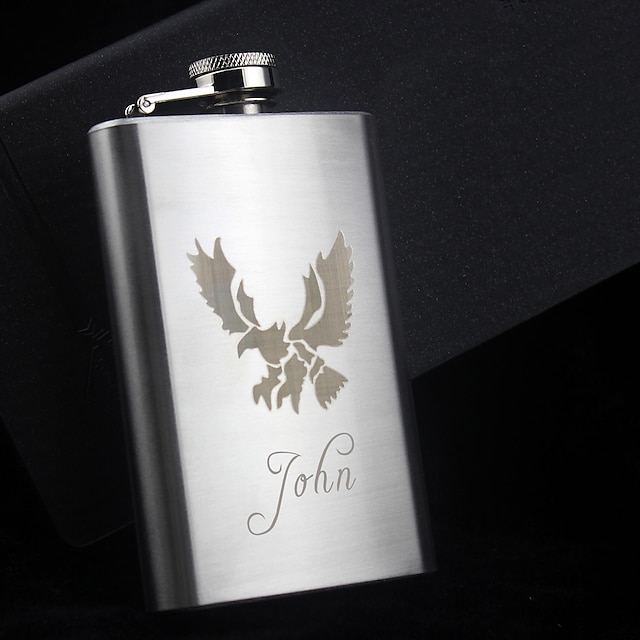  Stainless Steel Hip Flasks Groom Groomsman Parents Baby & Kids Wedding Anniversary Birthday Congratulations Graduation Thank You Business