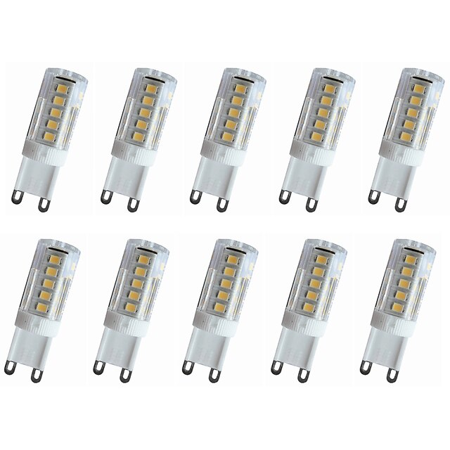  10pcs 240-280lm E14 / G9 / G4 LED-lamper med G-sokkel T 33LED LED perler SMD 2835 Dekorativ Varm hvit / Kjølig hvit 220V / 110V / 220-240V