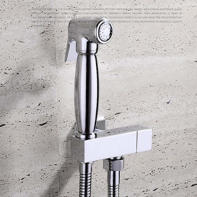  Contemporary  with  Chrome Single Handle One Hole - Wall Mount Pull out