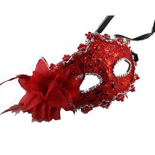  Mask Masquerade Mask Carnival Mask Inspired by Carnival Venetian Golden White Festival Carnival New Year Adults' Women's Female
