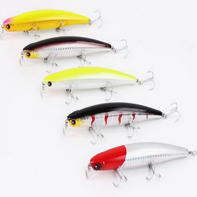  1 pcs פיתיון קשה דגיג פתיונות דיג פיתיון קשיח Minnow 3D שוקע Bass פורל פייק דיג בים דייג במים מתוקים פלסטיק קשיח