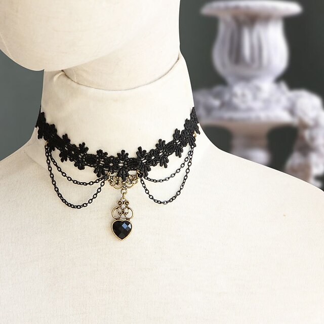  Bijoux Gothique Doux Lolita Classique/Traditionnelle Punk Wa Marin Collier Sexy Elégant Victorien Rococo Princesse Inspiration Vintage