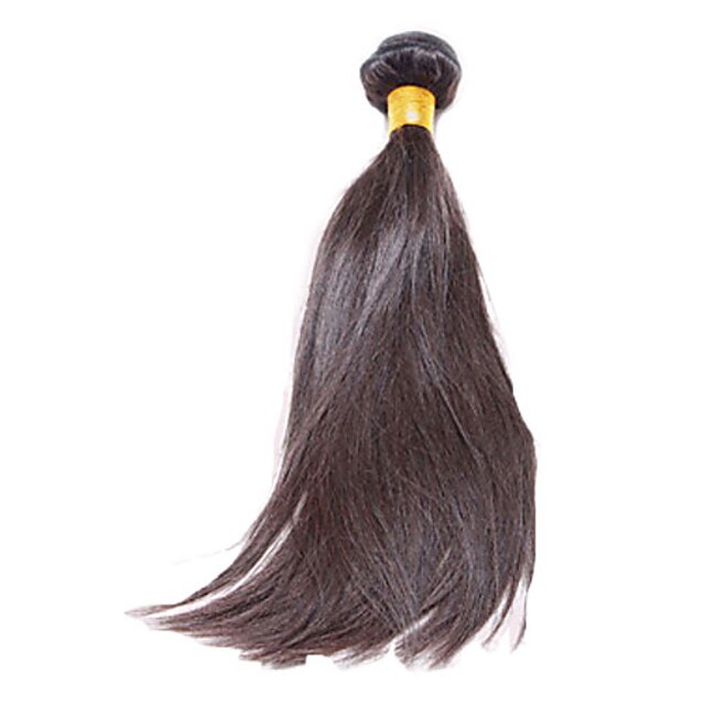  1 pakke Brasiliansk hår Rett Klassisk Ubehandlet hår Menneskehår Vevet Hårvever med menneskehår Hairextensions med menneskehår / 10A