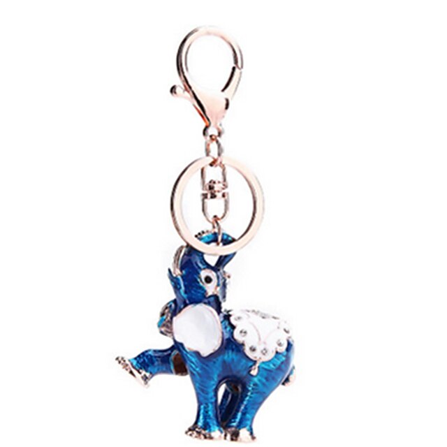  Elephant Yellow Red Blue Metal For Key Chain
