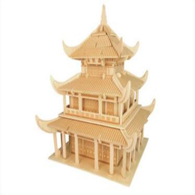  Puzzles de Madera Edificio Famoso Arquitectura China Nivel profesional De madera 1 pcs Niños Chico Chica Juguet Regalo