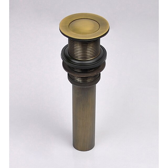  Faucet accessory - Superior Quality Pop-up Water Drain With Overflow Vintage Brass Antique Brass