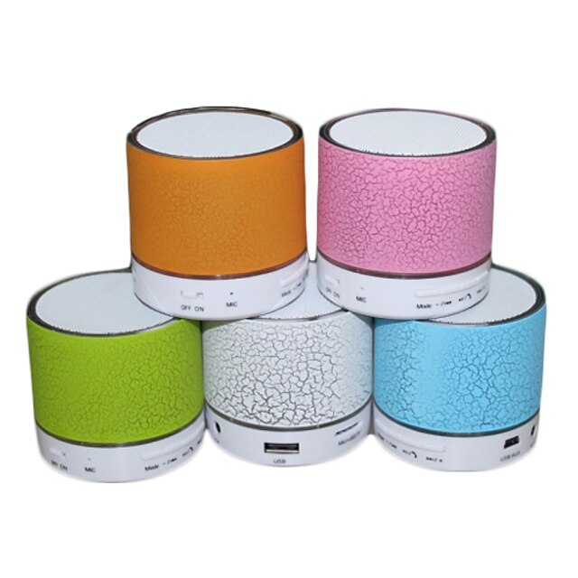  RGB LED MiNi Bluetooth Speaker Micro SD Mic USB AUX Portable Handfree for iPhone Samsung and Other Cellphone