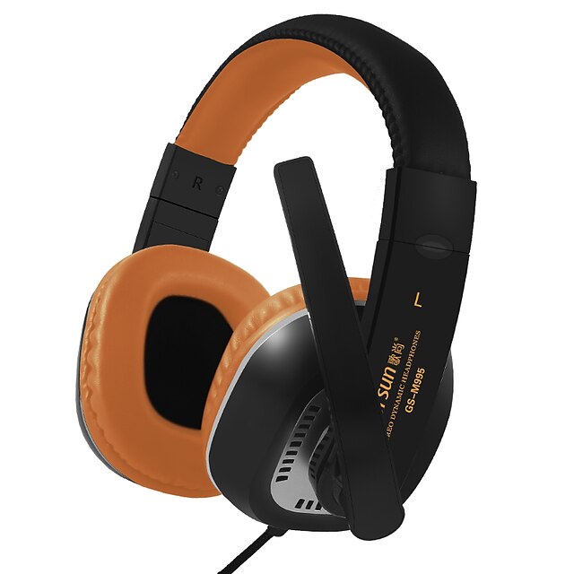  Gorsun GS-M995 Sur l'oreille / Bandeau Câblé Ecouteurs Dynamique Plastique Jeux Écouteur Avec contrôle du volume / Avec Microphone /