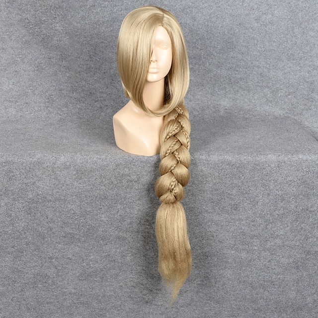  Synthetische Perücken Glatt Stil Kappenlos Perücke Blond Blond Synthetische Haare Damen Blond Perücke Cosplay Perücke