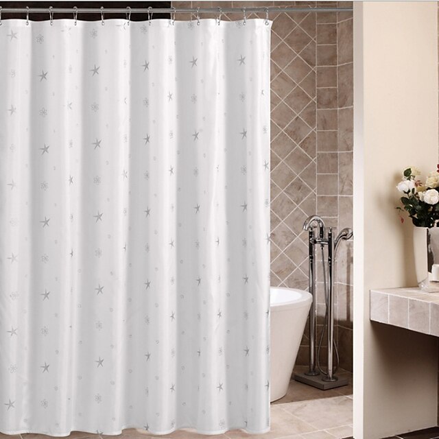  Shower Curtains Neoclassical Polyester Geometric Machine Made