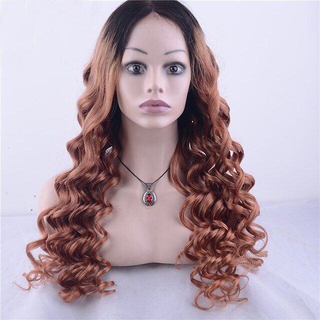  grade 9a peruvian virgin hair lace front wig loose wave hair two tone ombre black blonde color human virgin hair for fashion woman