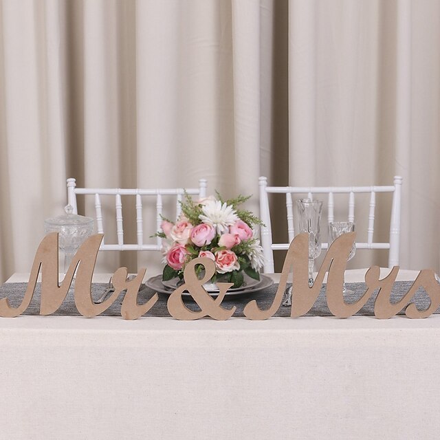  Wood Table Center Pieces - Non-personalized Placecard Holders 3 pcs Spring / Summer / Fall