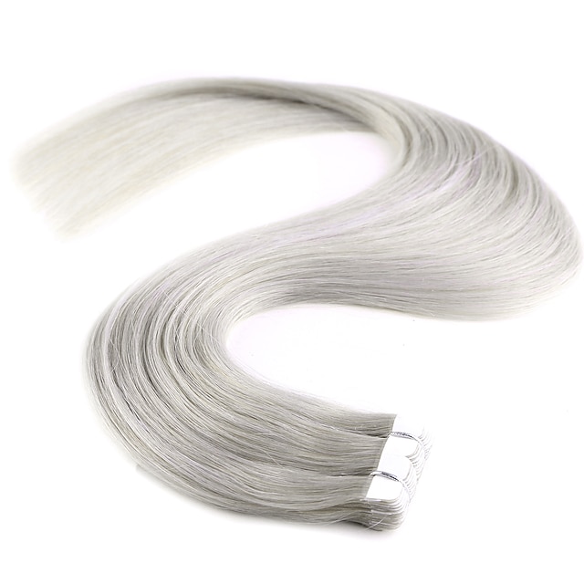  20 20pcs new m tape in human hair extensions 100 straight remy pu skin weft