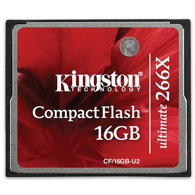  Kingston 16GB Compact Flash  CF-kort minnekort Ultimate 266x